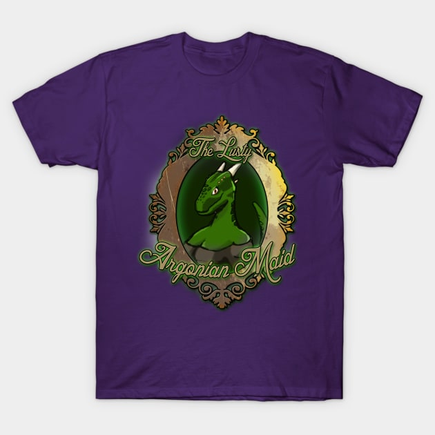 The Lusty Argonian Maid T-Shirt by Steampunkd